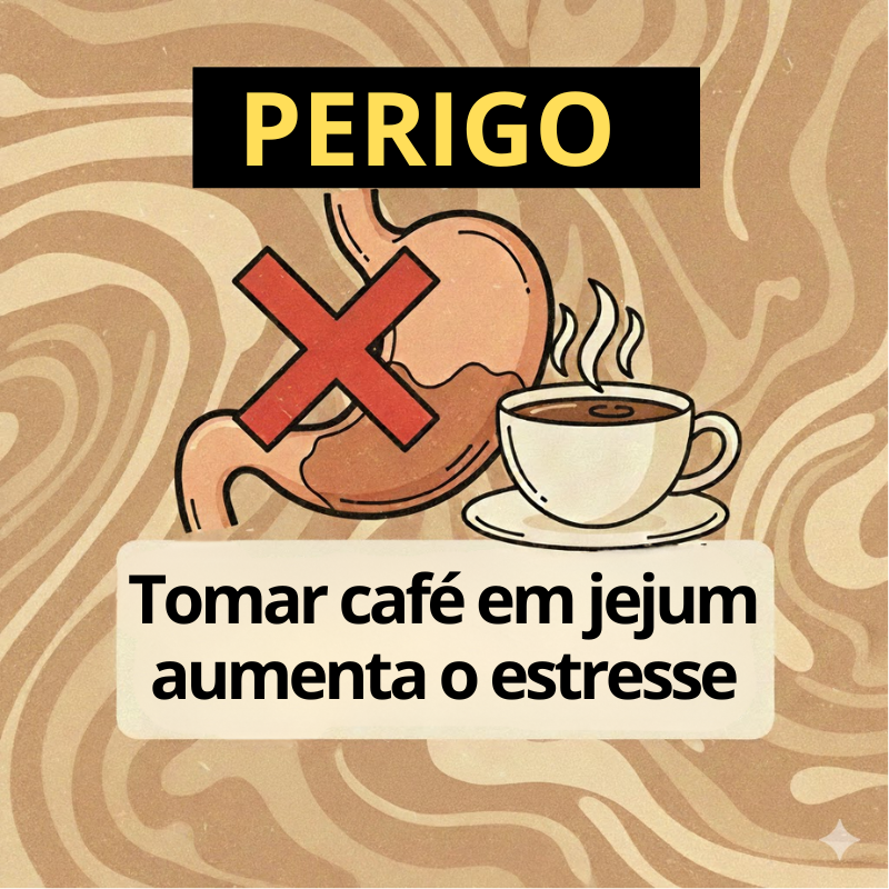 Café com estômago vazio aumenta o cortisol